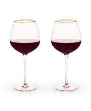 Load image into Gallery viewer, Rose Crystal Red Wine Glass Set 2 - Indie Indie Bang! Bang!