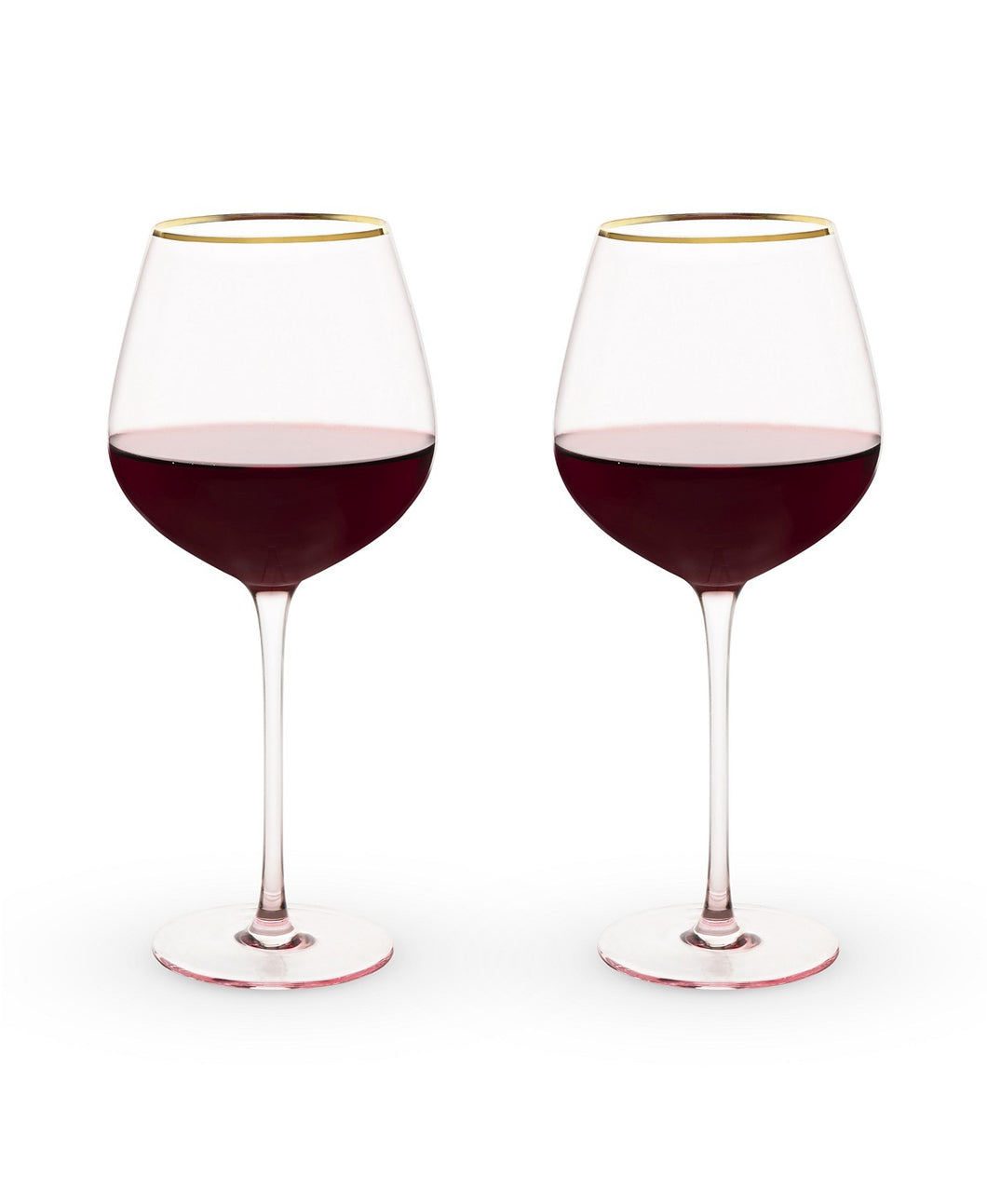 Rose Crystal Red Wine Glass Set 2 - Indie Indie Bang! Bang!