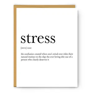 Stress Definition Card - Indie Indie Bang! Bang!