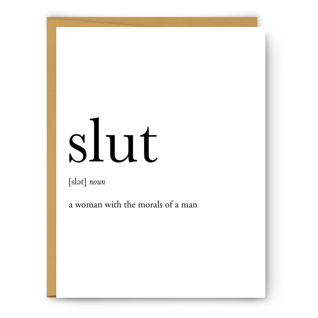 Slut Definition Card - Indie Indie Bang! Bang!