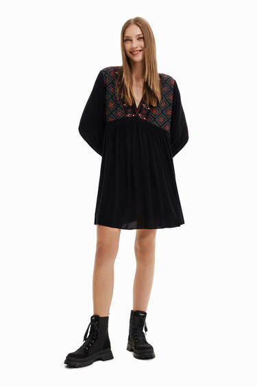 Desigual Short Velvet Dress - Indie Indie Bang! Bang!