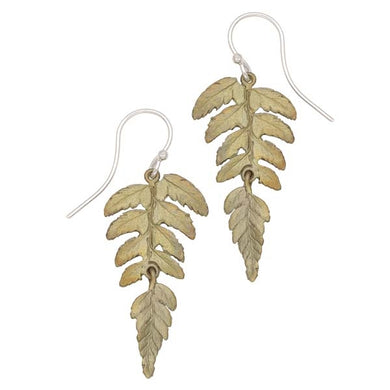Fern Single Leaf Dangle Earrings - Indie Indie Bang! Bang!