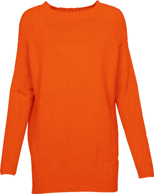3/4 Sleeve Knitted Sweater in Burnt Sienna - Indie Indie Bang! Bang!