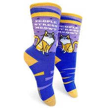 Load image into Gallery viewer, People Stress Meowt Women&#39;s Socks - Indie Indie Bang! Bang!