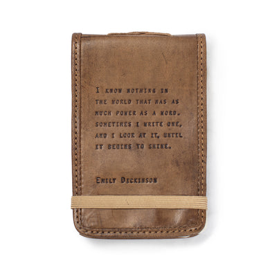 Emily Dickinson Mini Leather Journal - Indie Indie Bang! Bang!
