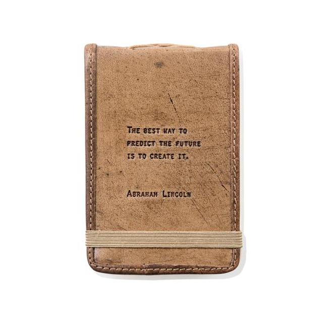 Abraham Lincoln Mini Leather Journal - Indie Indie Bang! Bang!