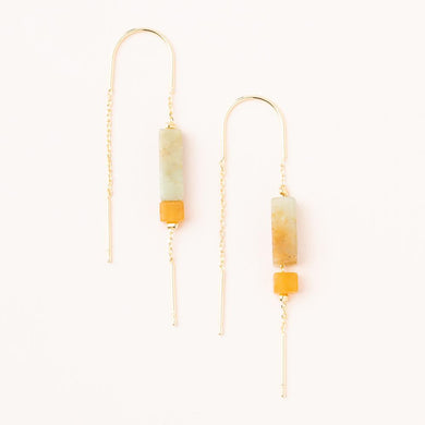 Amazonite Threaded Earrings - Indie Indie Bang! Bang!