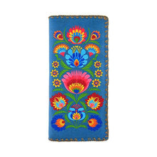 Load image into Gallery viewer, Elma Polish Flower Embroidered Wallet - Indie Indie Bang! Bang!