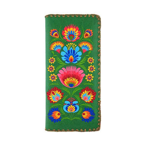 Elma Polish Flower Embroidered Wallet - Indie Indie Bang! Bang!