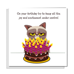 Grumpy Cat Birthday Card - Indie Indie Bang! Bang!