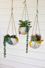 Load image into Gallery viewer, Ceramic Hanging Multicolor Bird Planters - Indie Indie Bang! Bang!
