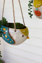 Load image into Gallery viewer, Ceramic Hanging Multicolor Bird Planters - Indie Indie Bang! Bang!