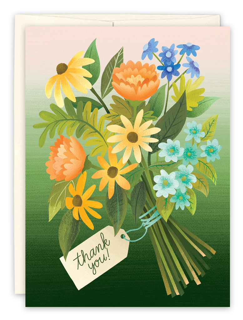 Bouquet Thank you Card - Indie Indie Bang! Bang!
