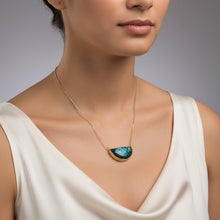 Load image into Gallery viewer, Halfmoon Necklace Labradorite - Indie Indie Bang! Bang!