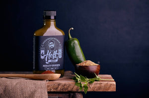 Hoff's Mean Green Jalapeno Hot Sauce - Indie Indie Bang! Bang!