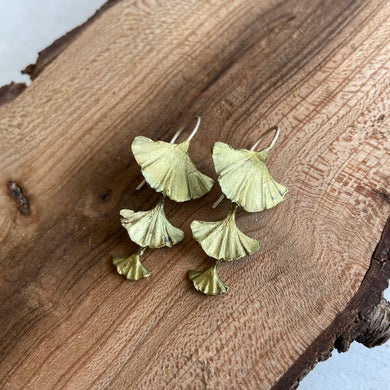 Michael Michaud Ginkgo Leaf 3 Petal Earring - Indie Indie Bang! Bang!