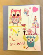 Load image into Gallery viewer, Owl + Tea Greeting Card - Indie Indie Bang! Bang!