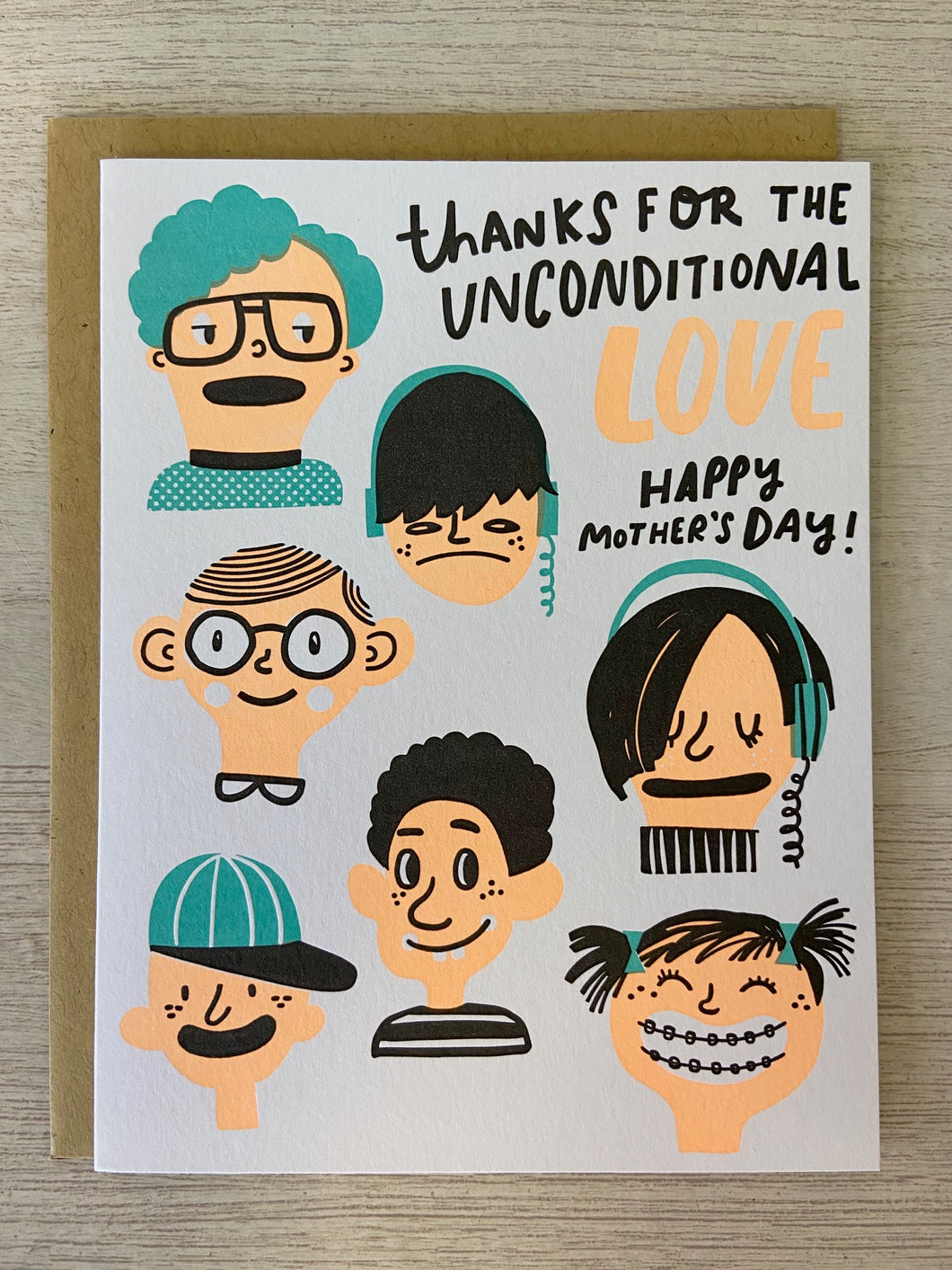 Unconditional Love Mother's Day Greeting Card - Indie Indie Bang! Bang!