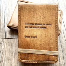 Load image into Gallery viewer, David Bowie Mini Leather Journal - Indie Indie Bang! Bang!