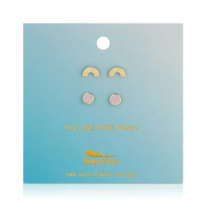 Magic Rainbow Stud Earring Set - Indie Indie Bang! Bang!