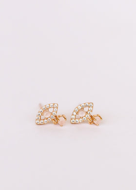 Evil Eye Drop Rose Quartz Earrings - Indie Indie Bang! Bang!