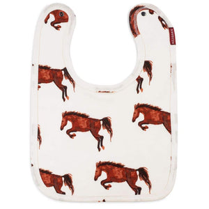 Natural Horse Organic Cotton Traditional Bib - Indie Indie Bang! Bang!