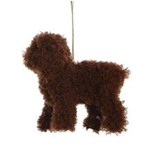 Load image into Gallery viewer, Creative Co-Op Furry Poodle Ornament - Indie Indie Bang! Bang!