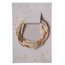 Load image into Gallery viewer, Ivory Mix Gold Bracelet/Necklace - Indie Indie Bang! Bang!