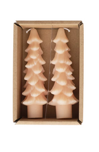 Load image into Gallery viewer, Tree Shaped Taper Candles in Pink or Gold - Indie Indie Bang! Bang!