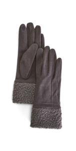 Sherpa Cuff Gloves with Touchscreen Fingertips - Indie Indie Bang! Bang!