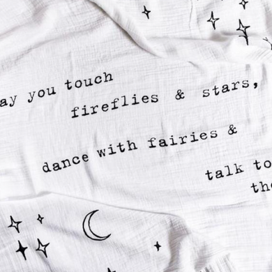 May You Touch Fireflies Swaddle Blanket - Indie Indie Bang! Bang!