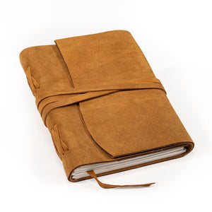 Suede Leather Bound Journal - Indie Indie Bang! Bang!