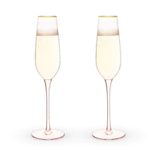 Load image into Gallery viewer, Rose Crystal Champagne Flute Set of Two - Indie Indie Bang! Bang!