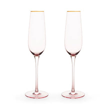 Load image into Gallery viewer, Rose Crystal Champagne Flute Set of Two - Indie Indie Bang! Bang!
