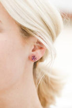 Load image into Gallery viewer, Amethyst Gemstone Prong Earrings - Indie Indie Bang! Bang!