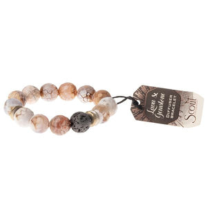 Lava & Gemstone Bracelet - Indie Indie Bang! Bang!