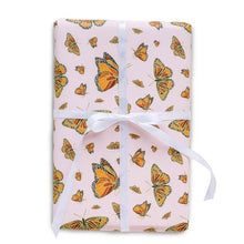 Load image into Gallery viewer, Monarch Butterfly Gift Wrap Roll - Indie Indie Bang! Bang!