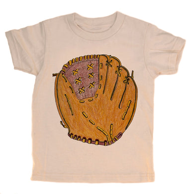 Baseball Glove - Natural Organic Tee - Indie Indie Bang! Bang!