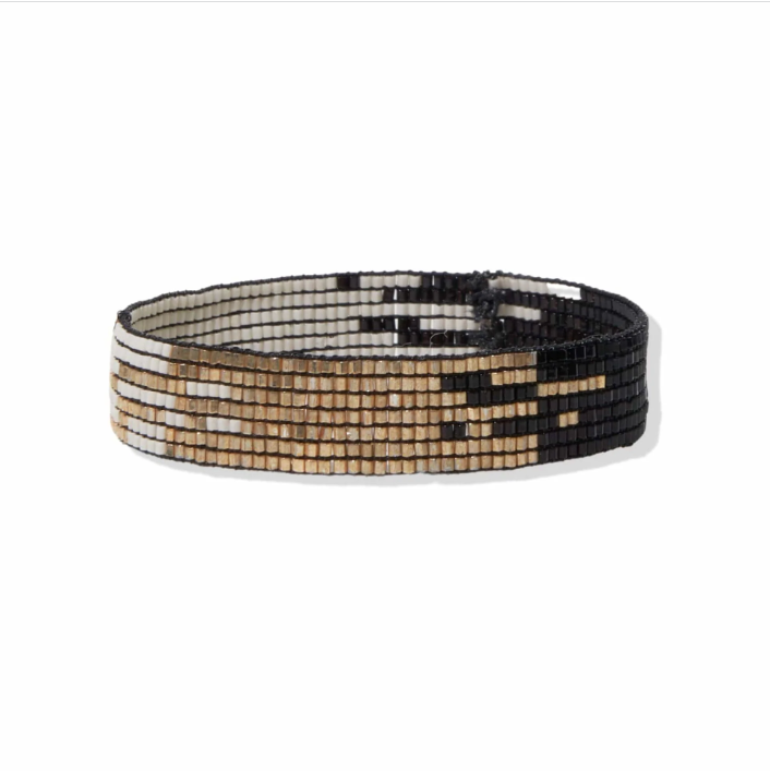 Black Ombre Small Luxe Stretch Bracelet - Indie Indie Bang! Bang!