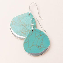Load image into Gallery viewer, Turquoise Dipped Teardrop Earrings - Indie Indie Bang! Bang!