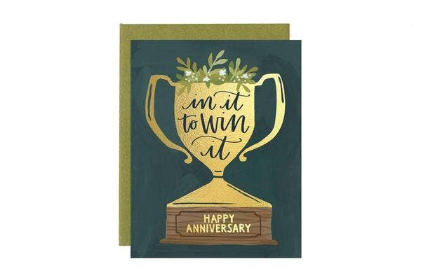 Trophy Anniversary Card - Indie Indie Bang! Bang!