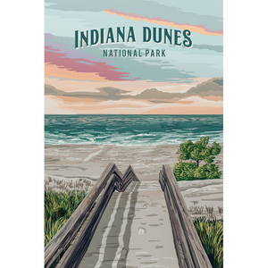 Indiana Dunes National Park Sunset Card - Indie Indie Bang! Bang!