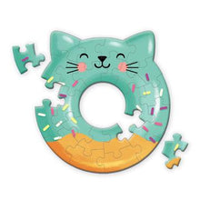 Load image into Gallery viewer, Cat Donut Shaped Mini Puzzle - Indie Indie Bang! Bang!