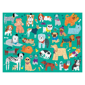 Cats & Dogs 100 Piece Double-Sided Puzzle - Indie Indie Bang! Bang!