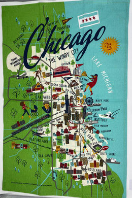 Chicago Tea Towel - Indie Indie Bang! Bang!