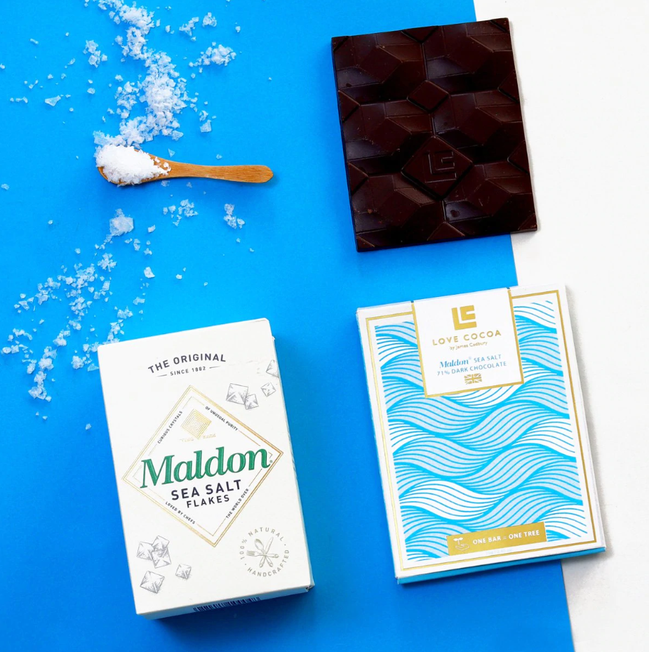 Maldon Sea Salt 71% Dark Chocolate Bar - Indie Indie Bang! Bang!