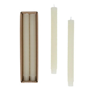 Unscented Hobnail Taper Candles - Indie Indie Bang! Bang!