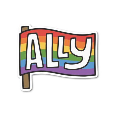 LGBTQ Ally Flag Sticker - Indie Indie Bang! Bang!