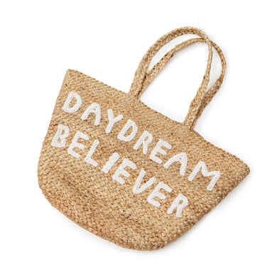 Daydream Believer Jute Tote Bag - Indie Indie Bang! Bang!