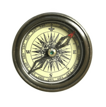 Load image into Gallery viewer, Walt Whitman Decorative Compass - Indie Indie Bang! Bang!
